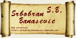 Srbobran Banašević vizit kartica